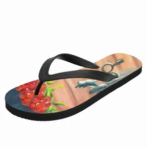 Men Russian Still Life Flip Flop Slippers