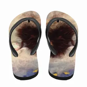 Men Hedgehog In The Fog Flip Flop Slippers