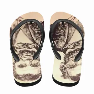 Men President Abraham Lincoln Flip Flop Slippers