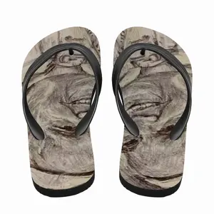 Men Pope Francis Portrait Flip Flop Slippers