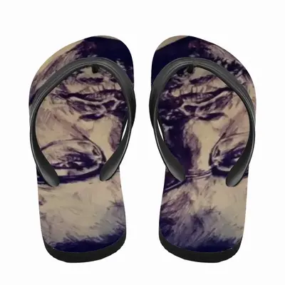 Men Malcolm X Portrait Flip Flop Slippers