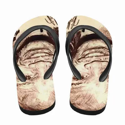 Men Floyd Mayweather Jr Portrait Flip Flop Slippers