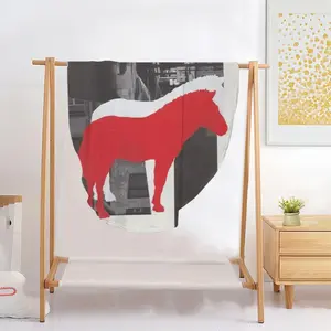 Wwf Przewalskis Horse Flannel Blanket (Round)