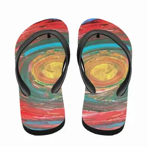 Men On The Eye Of The Hurricane Flip Flop Slippers