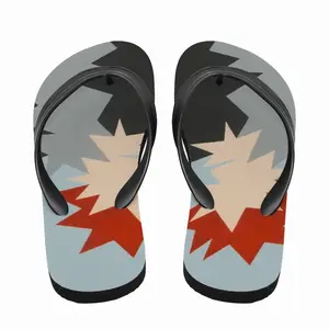 Men Boy With Skateboard Flip Flop Slippers