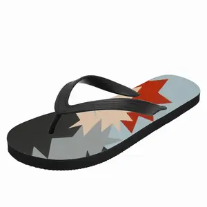 Men Boy With Skateboard Flip Flop Slippers