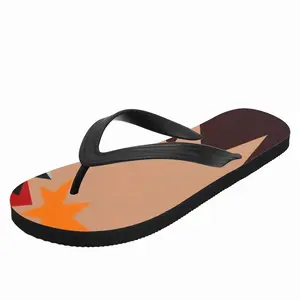 Men Orange Peel Flip Flop Slippers