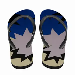 Men Blue Scarf Flip Flop Slippers