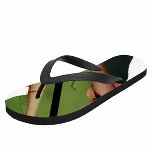 Men Green Dress Flip Flop Slippers