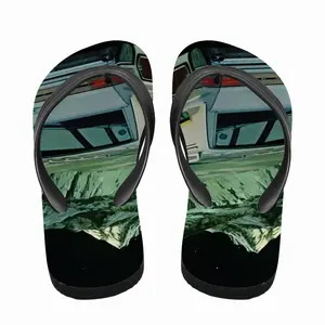 Men The Lunar Dunes Of Emerald Flip Flop Slippers