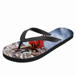 Men Skating In The Mountains Flip Flop Slippers