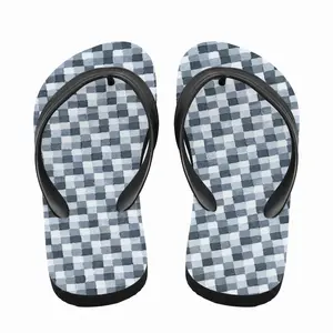 Men Black-White-Gray Ii Flip Flop Slippers