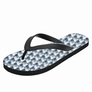 Men Black-White-Gray Ii Flip Flop Slippers