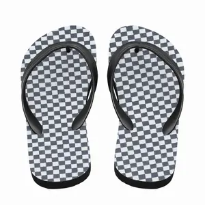 Men Black-And-White Flip Flop Slippers