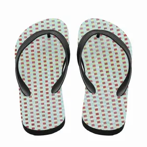 Men Red Green Flip Flop Slippers