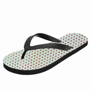 Men Red Green Flip Flop Slippers