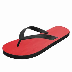 Men Red Flip Flop Slippers