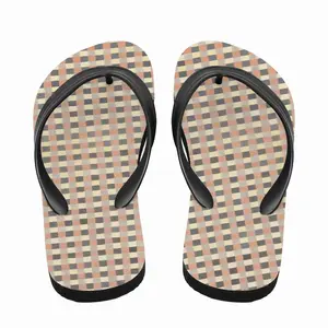 Men Ocher-Gray-Brown Flip Flop Slippers