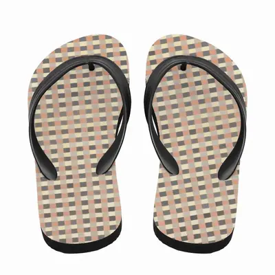 Men Ocher-Gray-Brown Flip Flop Slippers