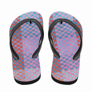 Men Purple-Blue-Orange Flip Flop Slippers