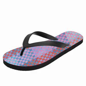 Men Purple-Blue-Orange Flip Flop Slippers