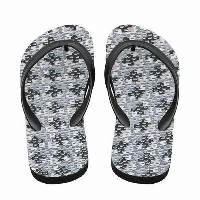 Men Grey-Pink Flip Flop Slippers