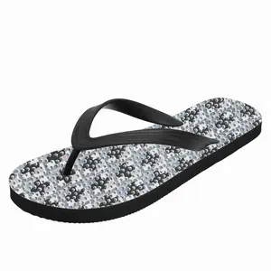 Men Grey-Pink Flip Flop Slippers