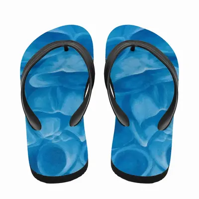 Men Blue Dahlia Flip Flop Slippers