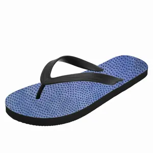 Men Blue-Purple Flip Flop Slippers