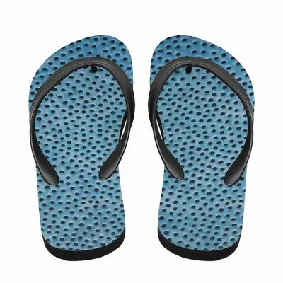 Men Holes Blue Flip Flop Slippers