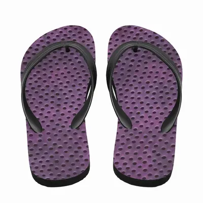 Men Holes Purple Flip Flop Slippers