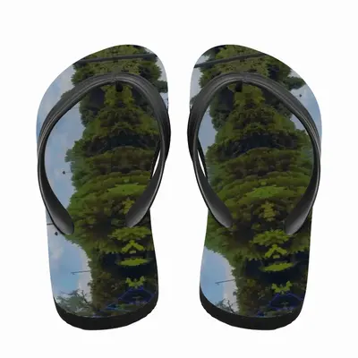 Men Angry Totem Birds Flip Flop Slippers