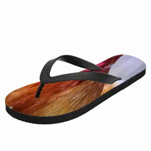 Men Rooster Stare Down Flip Flop Slippers