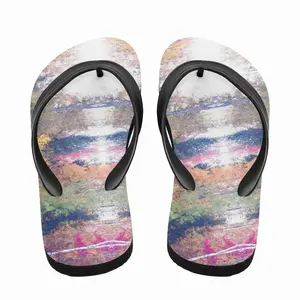 Men Fall Into Vermont -> Landscape Flip Flop Slippers