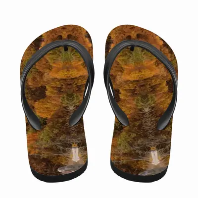 Men Magic Mushroom Mountain Flip Flop Slippers