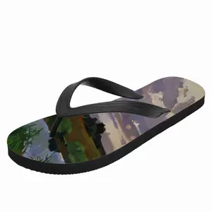 Men The Sky Above The Saksagan River Flip Flop Slippers