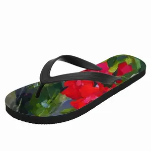 Men Roses From An Abandoned Garden Flip Flop Slippers