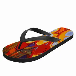 Men Tulips Flip Flop Slippers