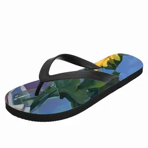 Men Sunflowers Flip Flop Slippers