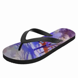 Men At Midnight In January Flip Flop Slippers