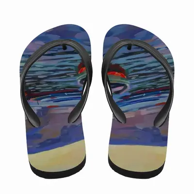 Men Seascape Flip Flop Slippers