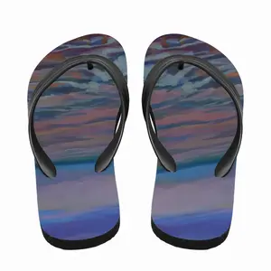 Men Sunset On The Sea Flip Flop Slippers