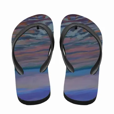 Men Sunset On The Sea Flip Flop Slippers