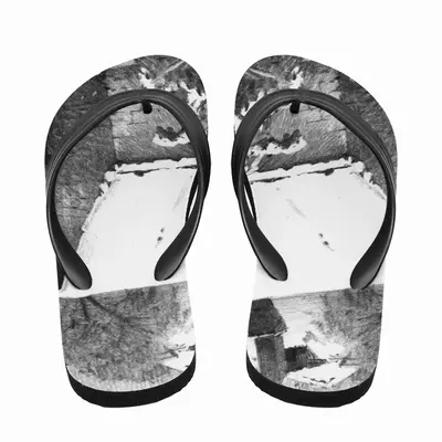 Men Snowy Day Flip Flop Slippers