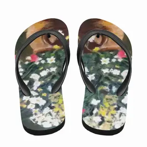 Men Flowers Flip Flop Slippers