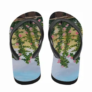 Men Roses Flip Flop Slippers