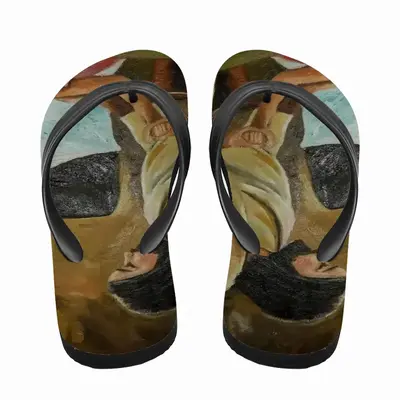 Men Jesus Heals Flip Flop Slippers