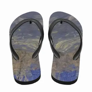 Men Morning In The Winter Forest Flip Flop Slippers