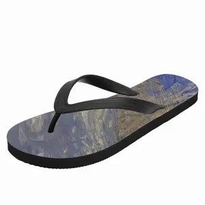 Men Morning In The Winter Forest Flip Flop Slippers