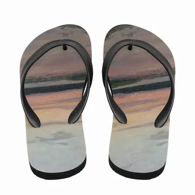 Men Evening On The Msta River Flip Flop Slippers